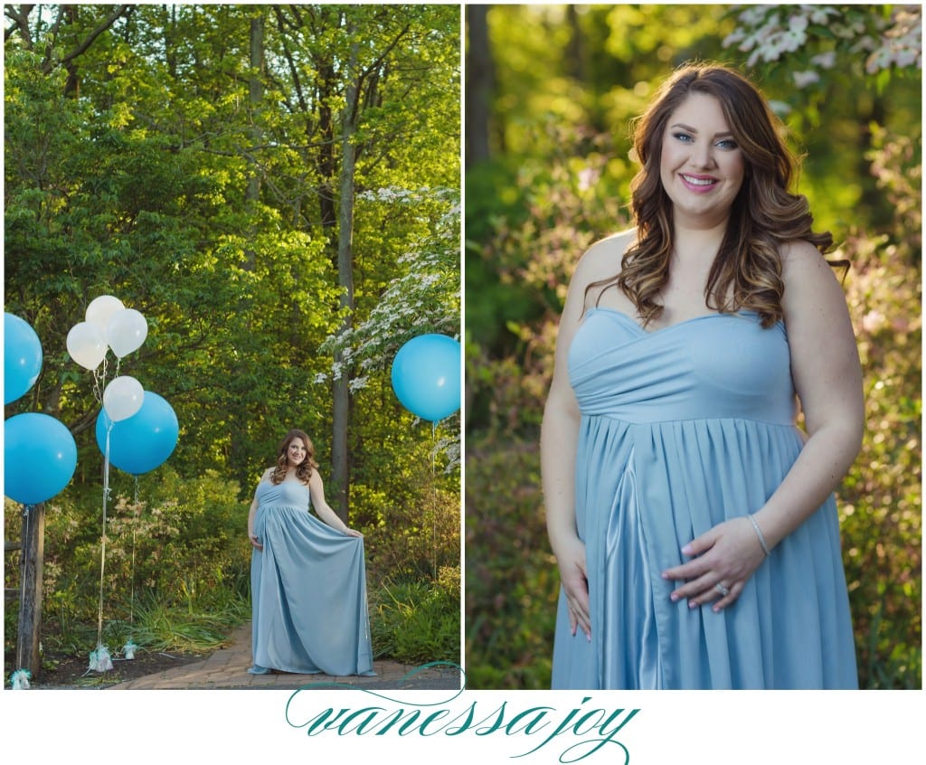 Blue Maternity Gown 