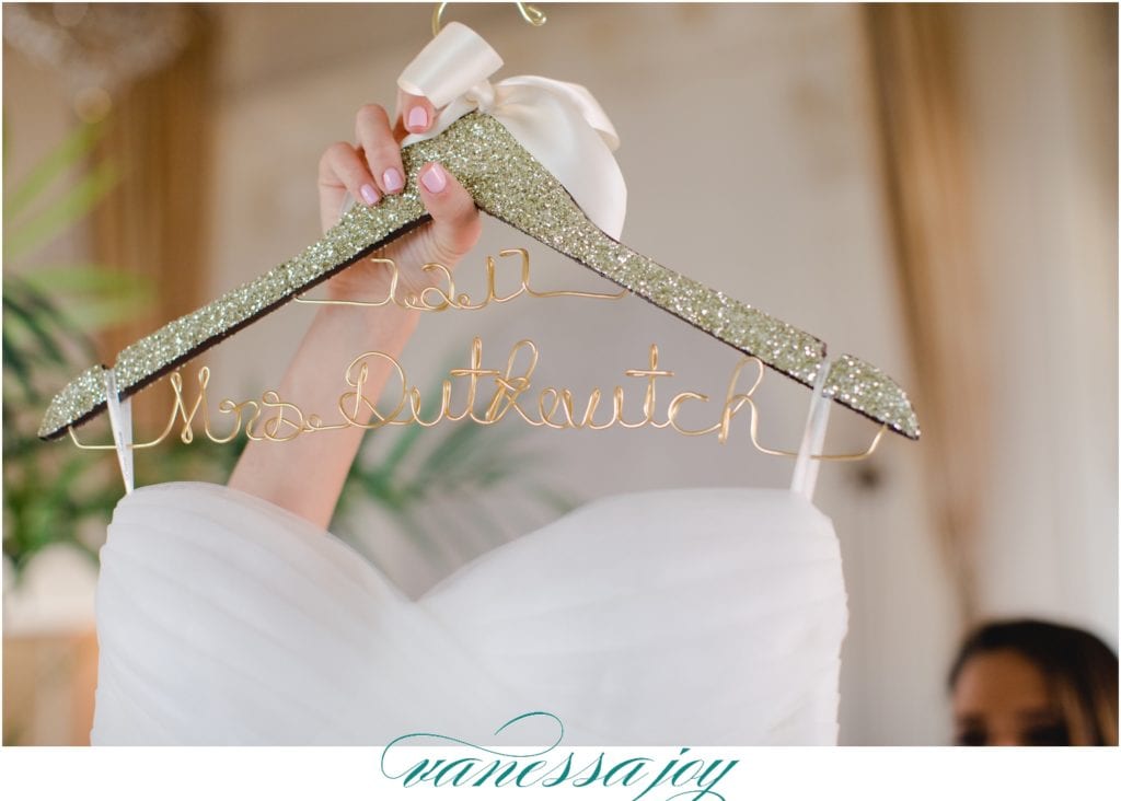 Glitter Wedding Dress Hanger
