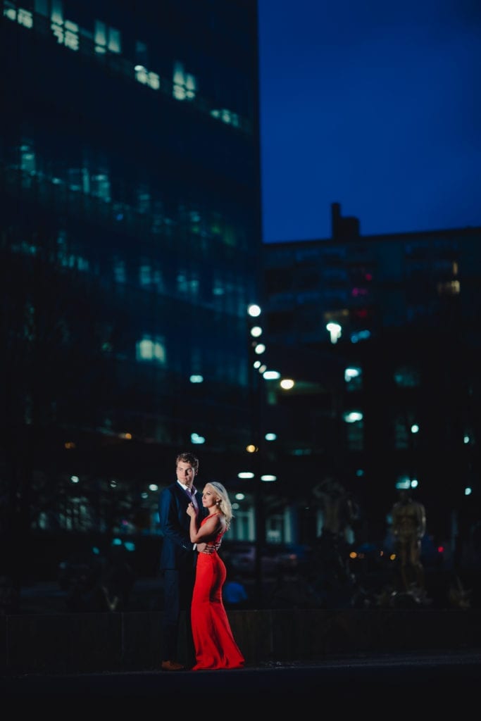 nyc engagement, night time engagement photos, engagement photography, engagement photo inspirations