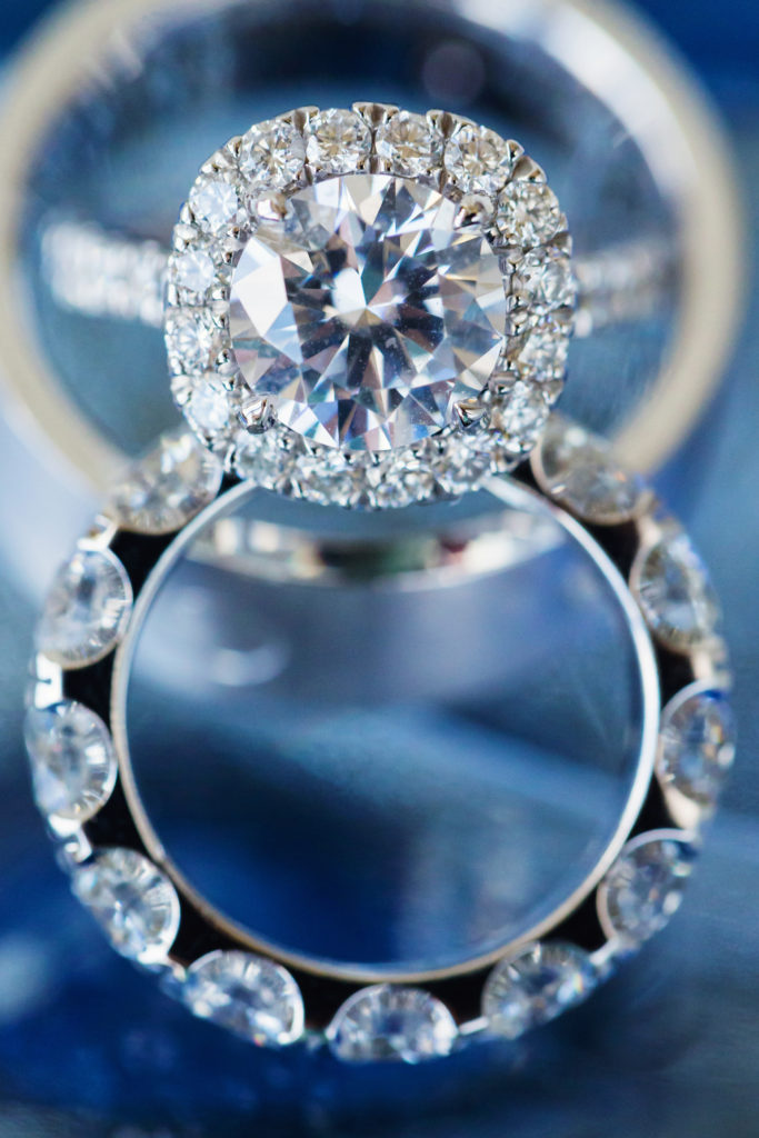 closeup macro wedding engagement ring inspiration. Photo by Vanessa Joy Photography