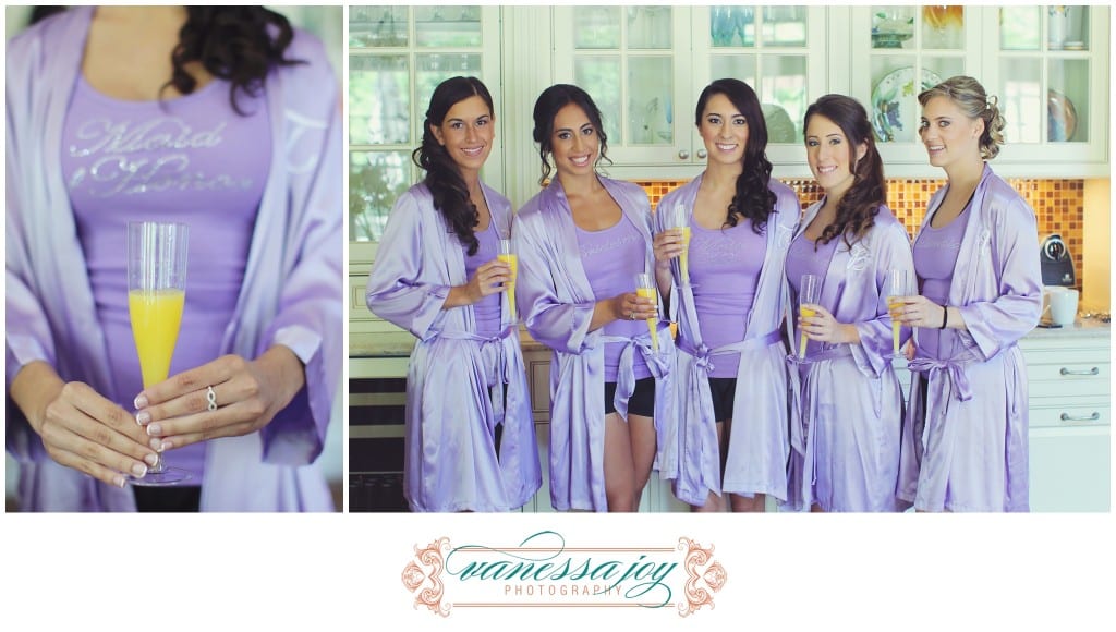 purple bridesmaid details