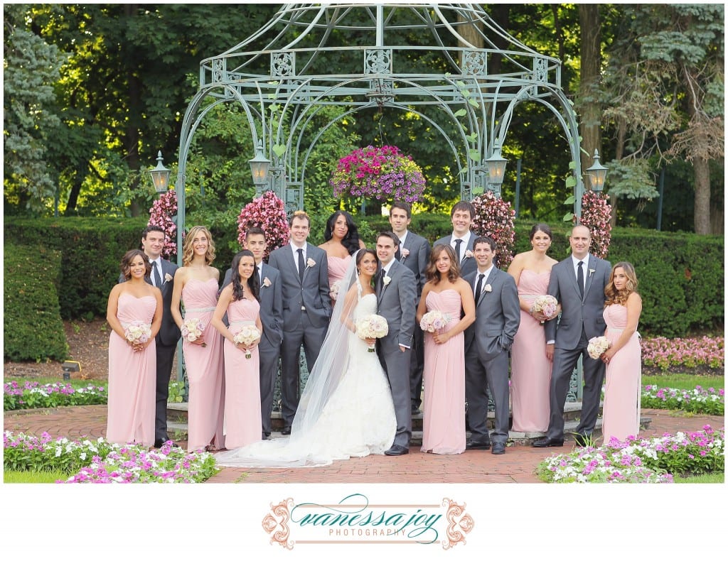 pink bridal party