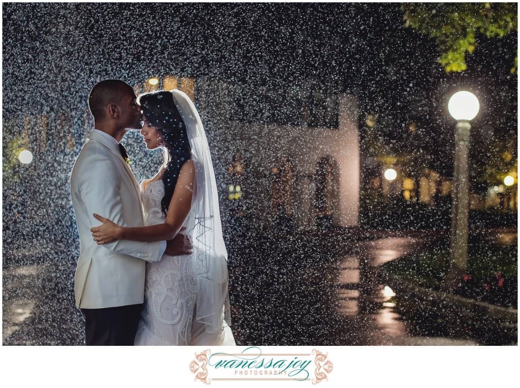 Wedding rain photo