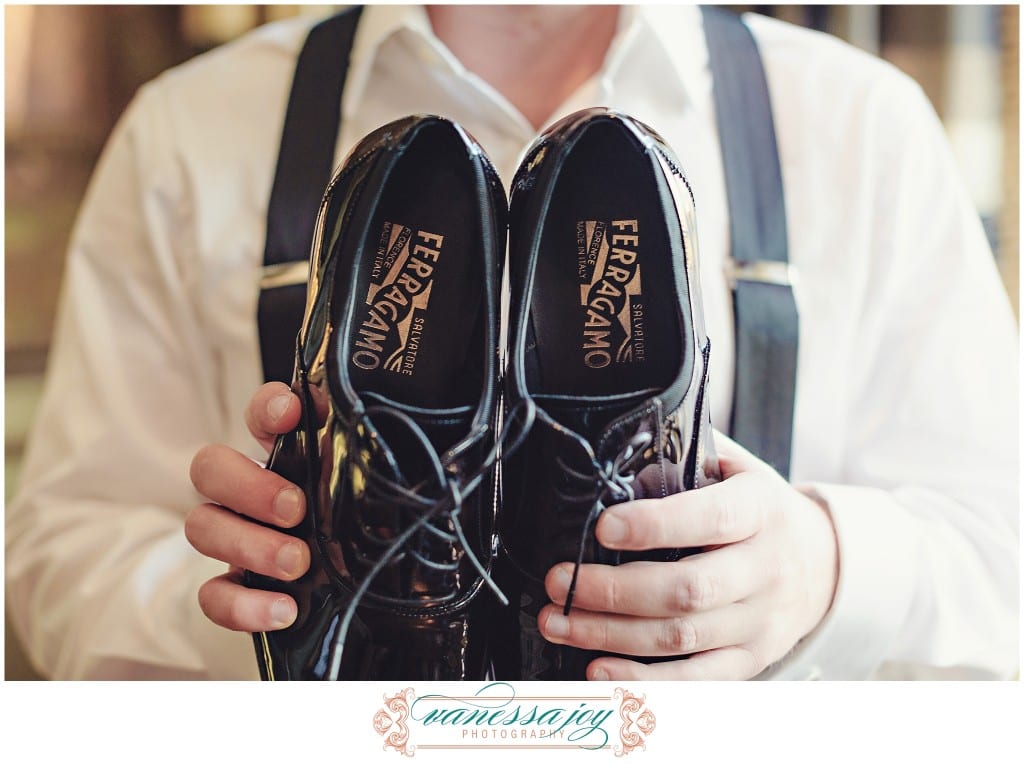 ferragamo wedding shoes, groom details