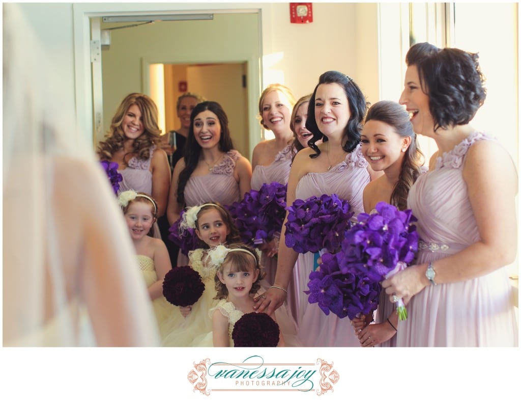 bridal party first look, Maritime Parc