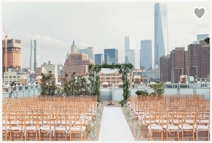 NY rooftop wedding