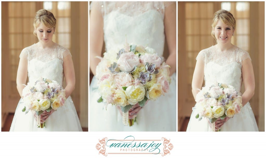 pastel color wedding bouquet