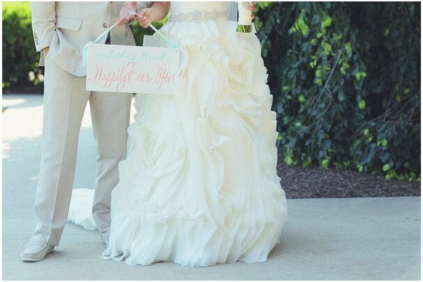 mint and coral wedding