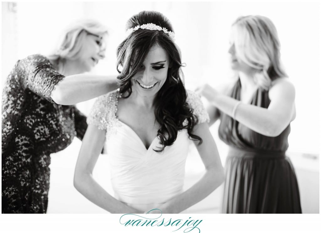 bride getting ready, black and white photos, candid photography