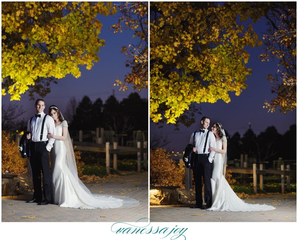 Night time wedding photos, off camera flash photography