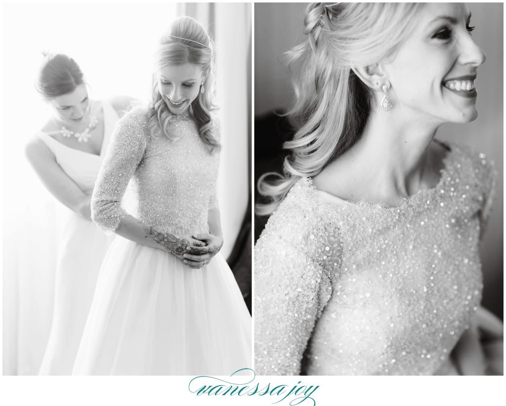 david's bridal gown, black and white wedding photos, classy photography