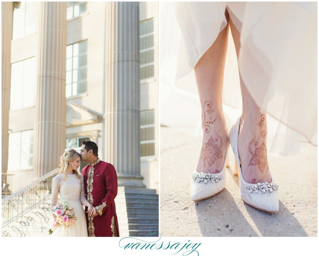 freehold courthouse wedding photos, ravi varma floral design, mendhi design