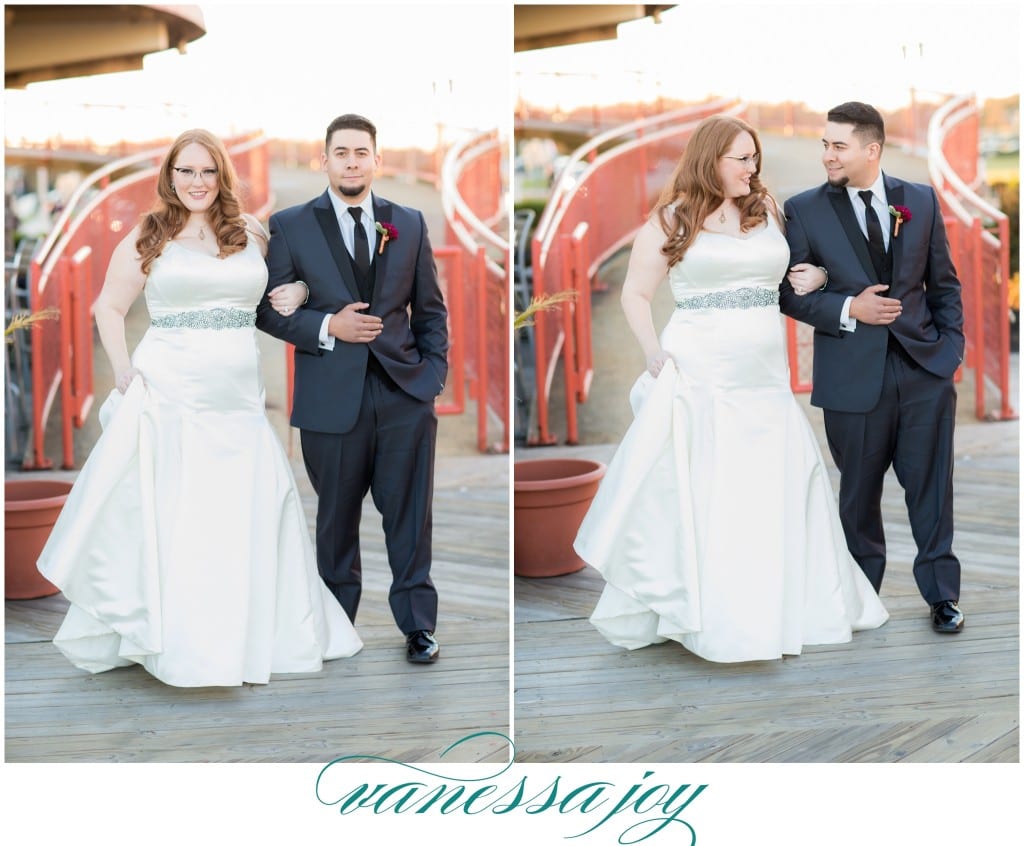 bride and groom portraits, NJ wedding, Jersey Shore, Asbury Park
