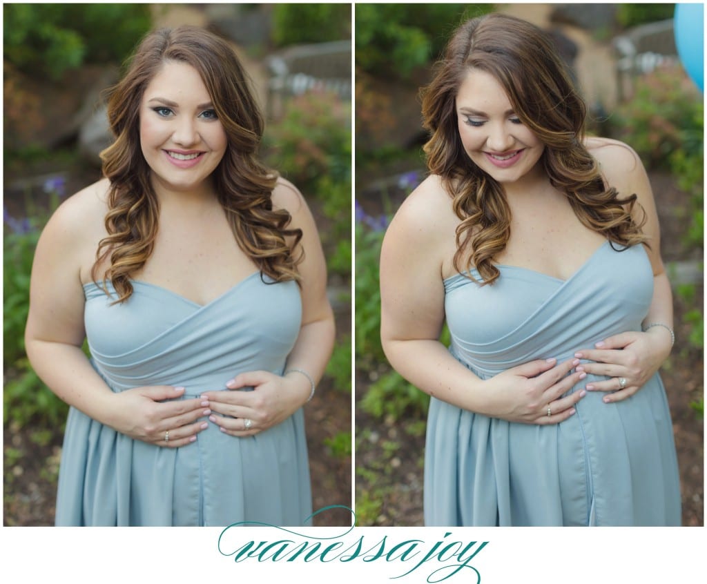 Maternity Photo Ideas, Blue Maternity Gown 