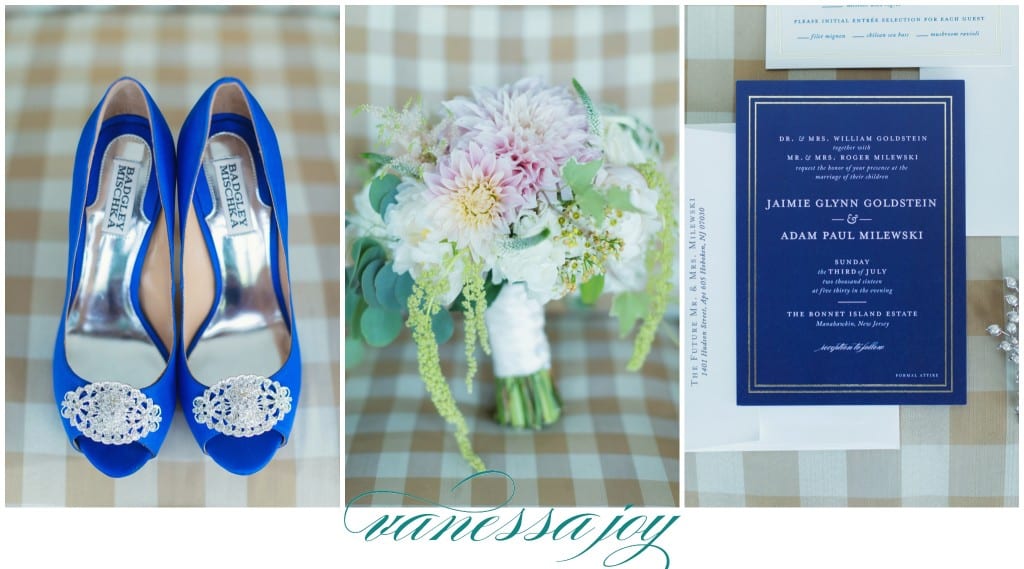 navy blue wedding details