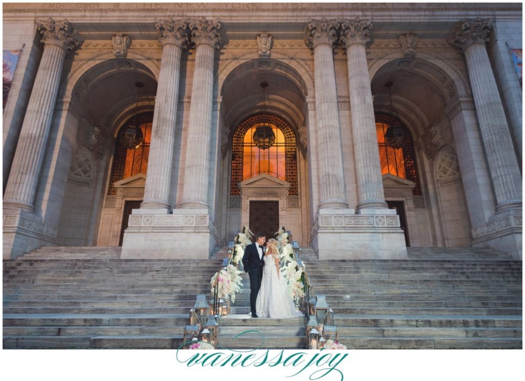 NY public library wedding