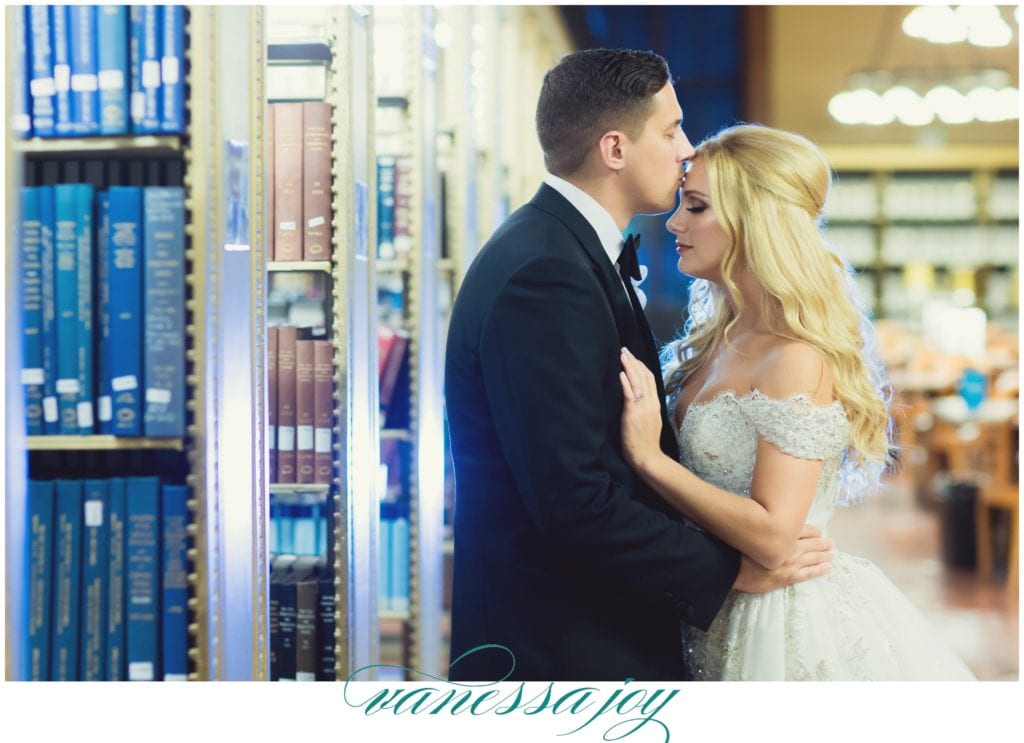 NY public library wedding photos