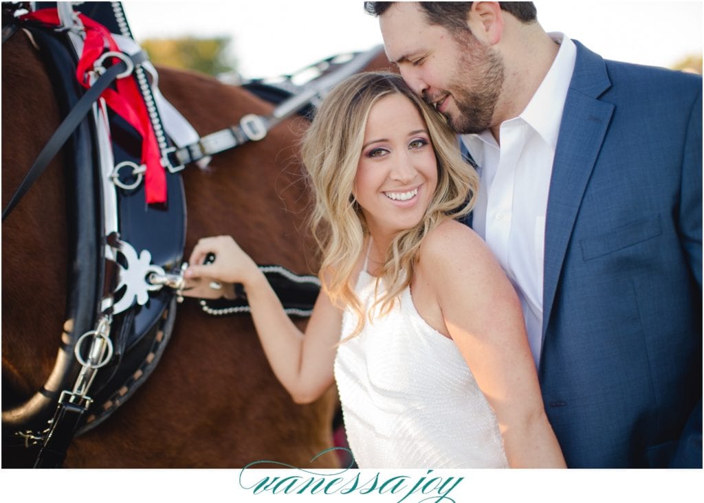 fun engagement photos with horses