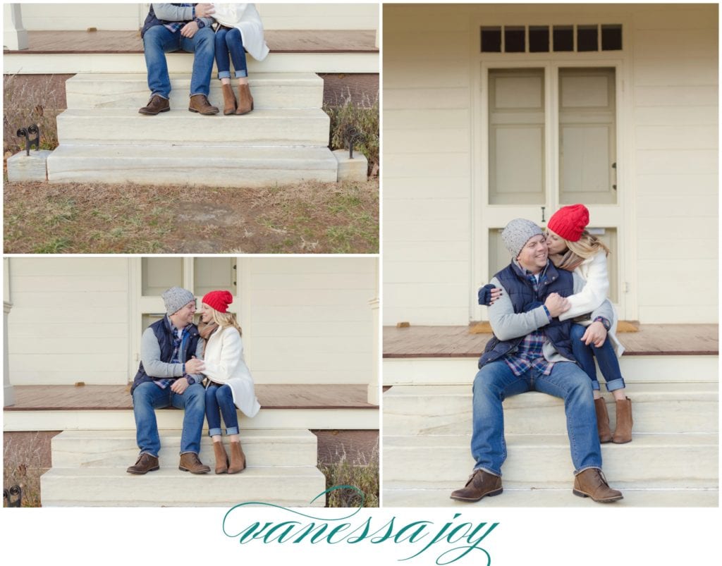 historic walnford park, whimsical winter engagement photos