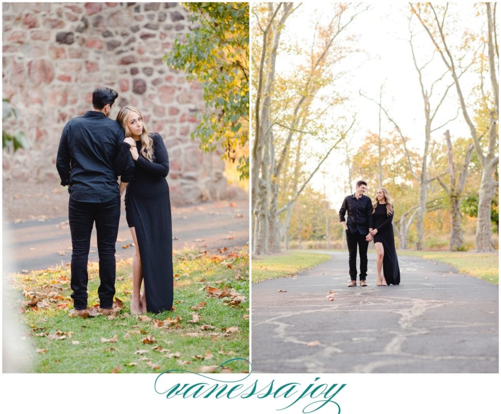 fall engagement photos in New Jersey