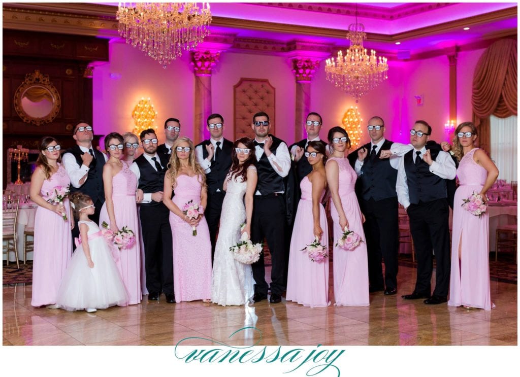 Luciens manor weddings, south jersey wedding, blush pink bridal party
