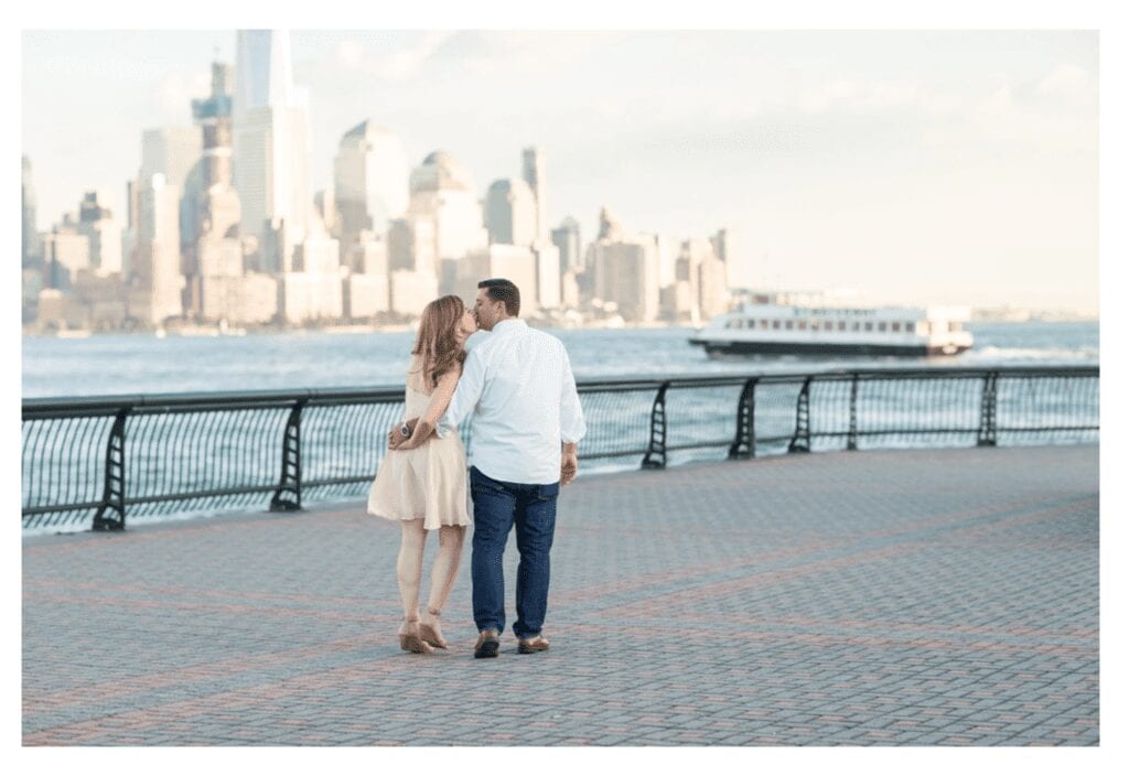 Hoboken proposal story, engagement photos in Hoboken