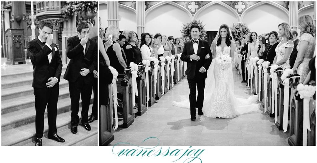 cipriani wedding ceremony, NYC church wedding, Saint Patrick's Old Cathedral