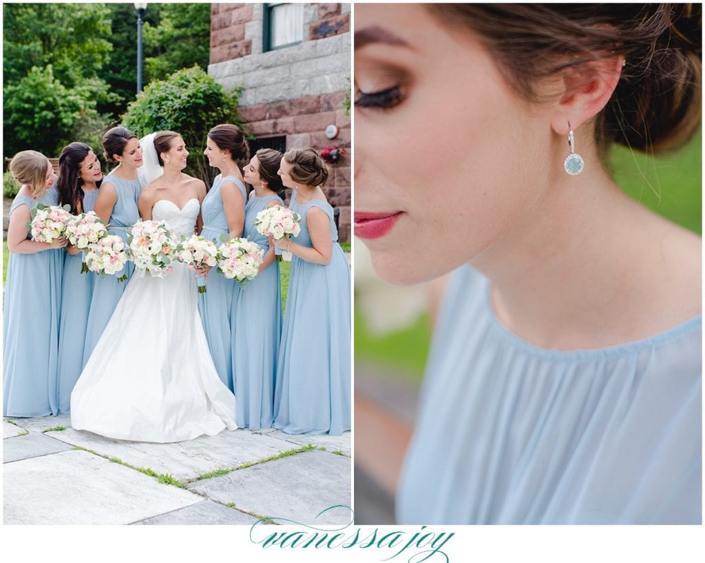 Light Blue Bridesmaids Gowns