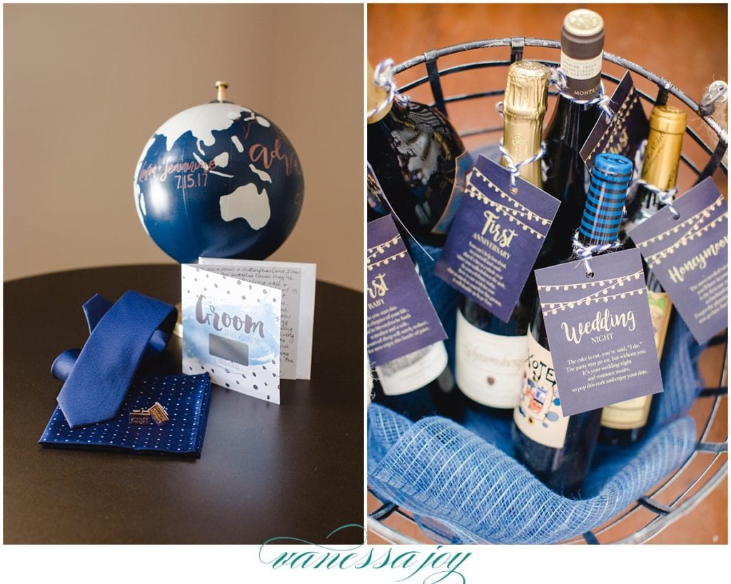 grooms details, fun bride and groom gifts involving wine and champagne