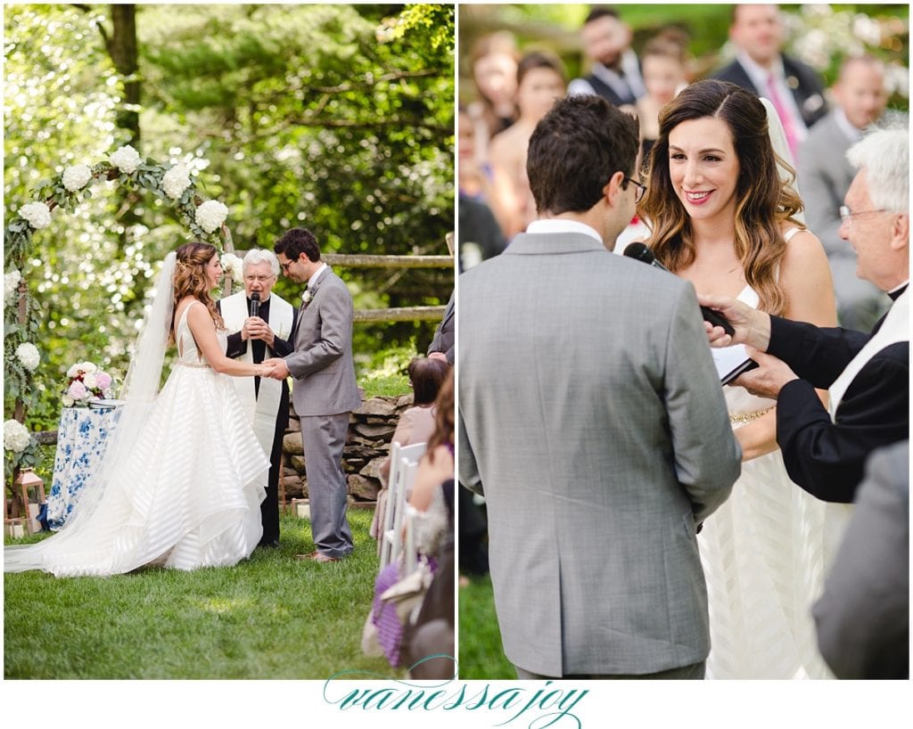 ceremonies at the inn at millrace pond, new jersey wedding venues