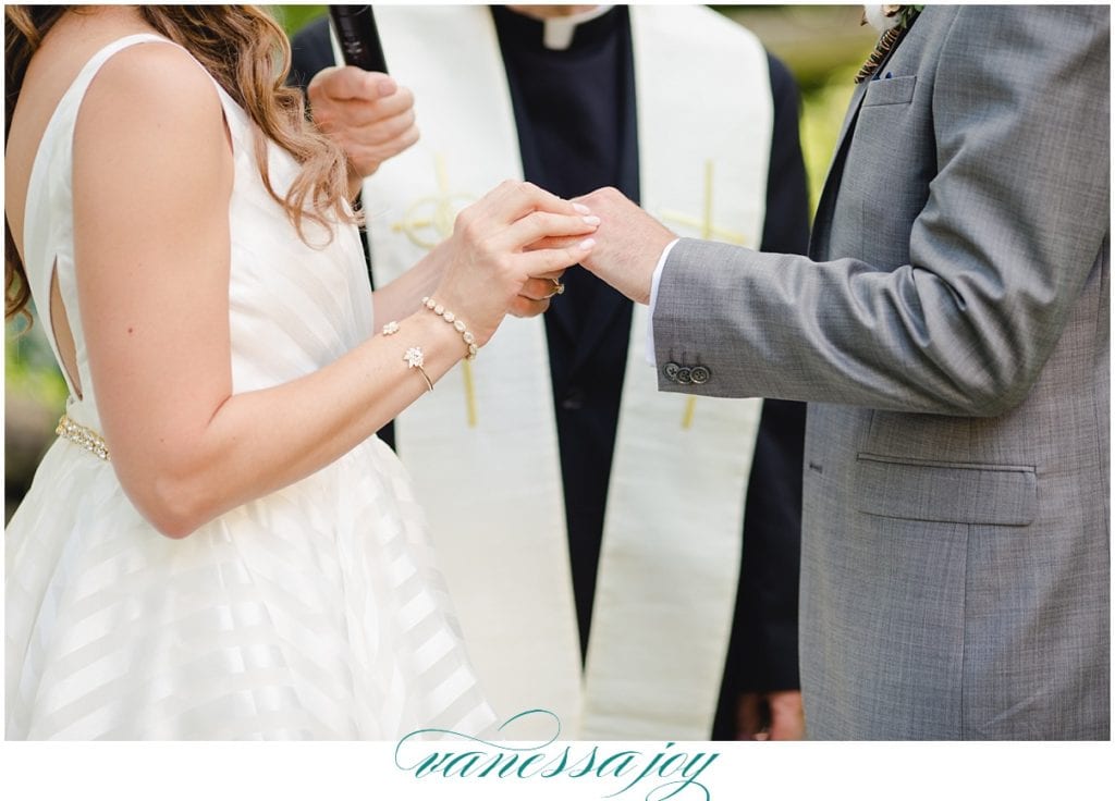 exchanging of weddings rings