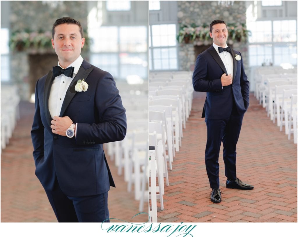 custom tux portrait, luxury wedding attire, black tie wedding