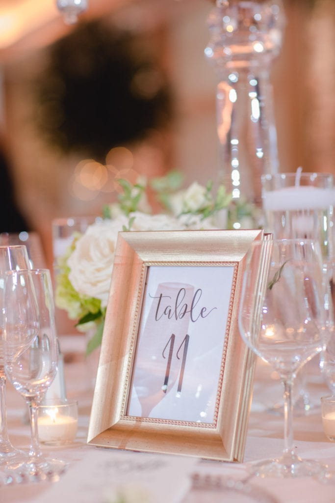 wedding table number inspiration