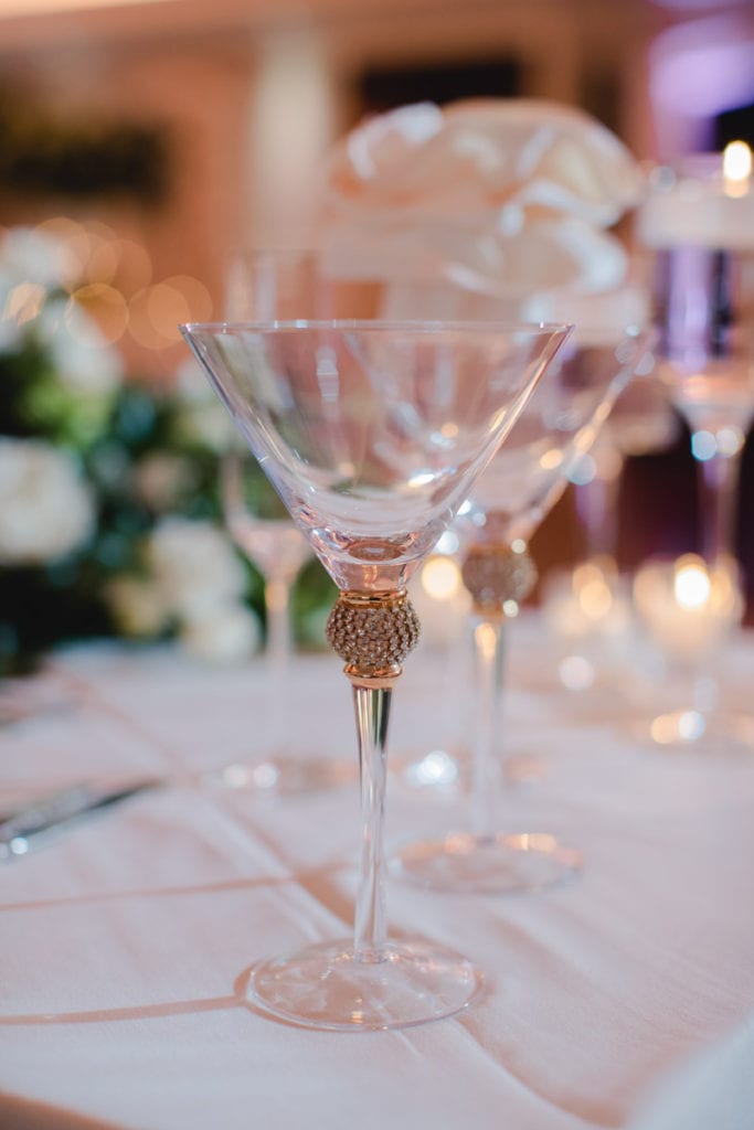 martini glasses, wedding decor 