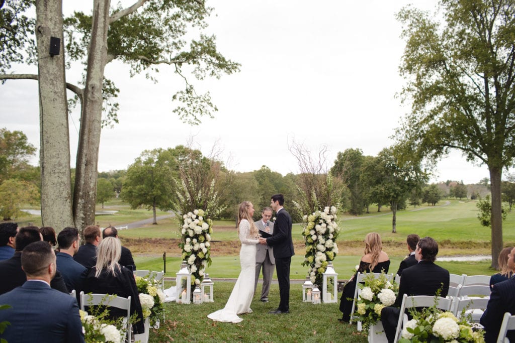 wedding ceremony, ceremony at fiddler's elbow country club