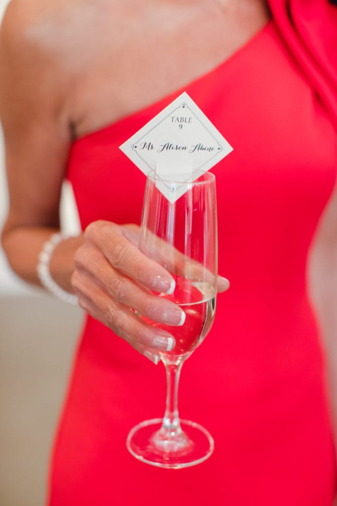 champagne flute, wedding table numbers
