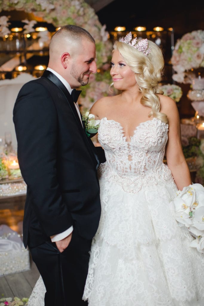 bride and groom, wedding reception, Blush Pink Fairytale Wedding