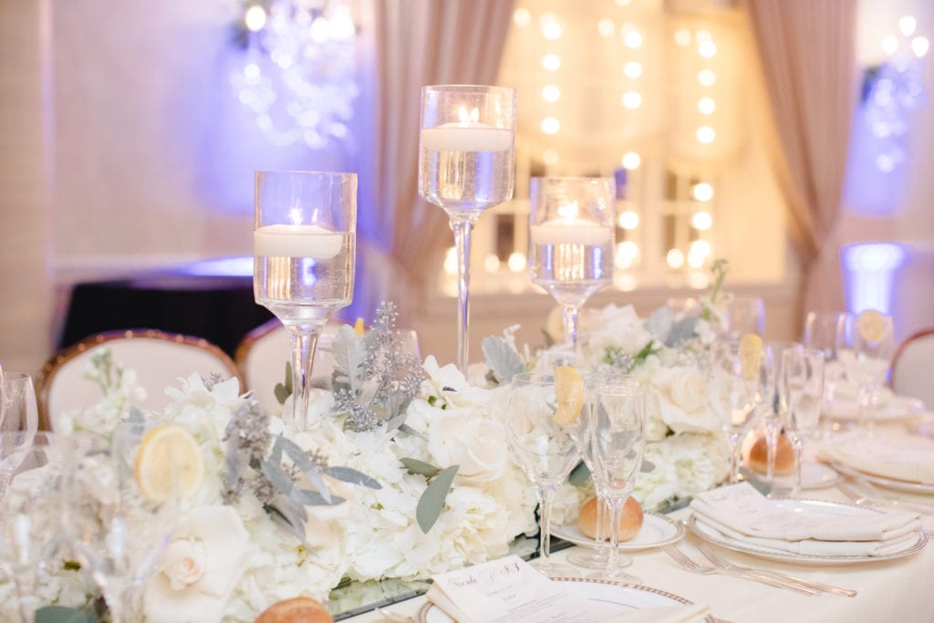 wedding decor, table settings, perla and company florals