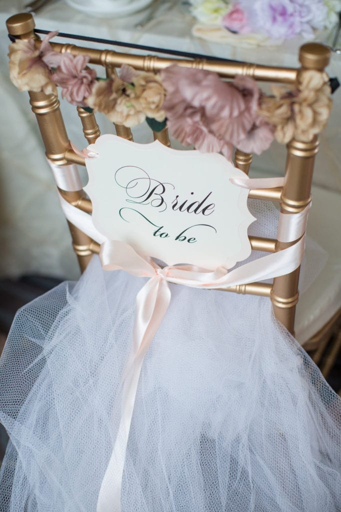bridal shower chair dressing, bridal shower decor, bride to be