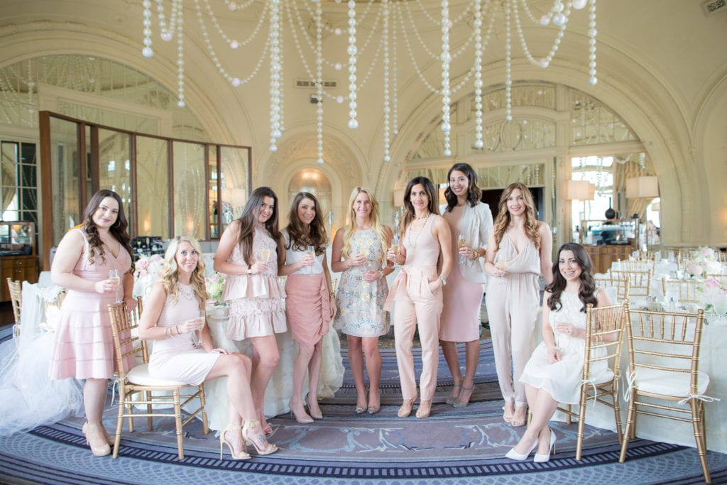 bridal party, bridal shower photography