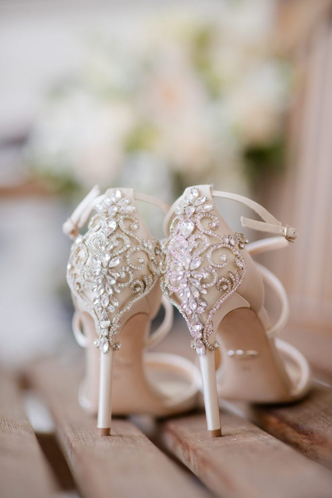 Badgley Mischka; wedding shoes