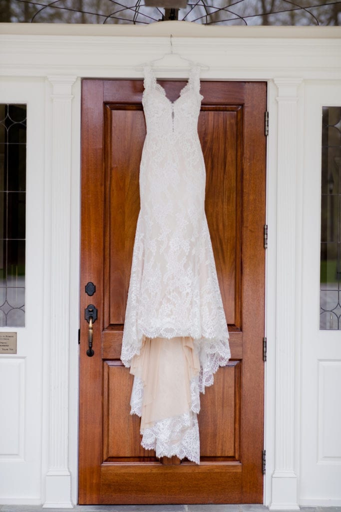 Pnina Tornai; lace wedding dress