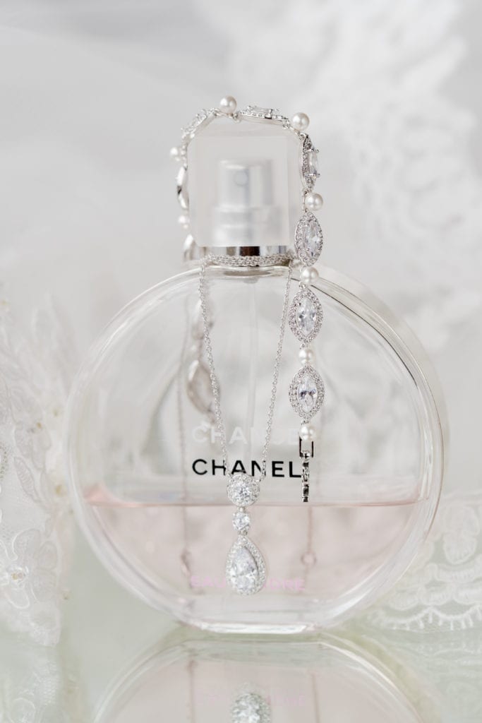 bridal jewelry, chanel perfume