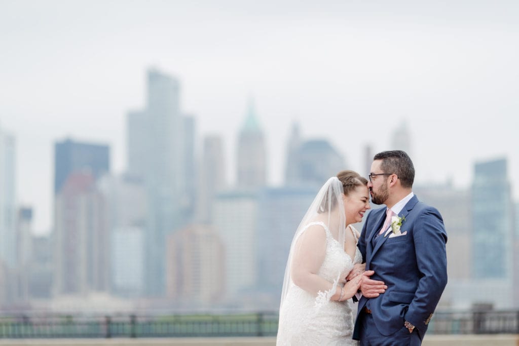 nyc skyline, liberty state park wedding photos