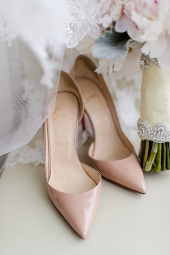 Christian Louboutin wedding shoes; Christian Louboutin; wedding details