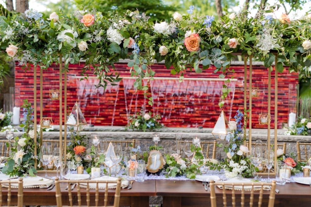 a touch of elegance florist, elegant garden wedding