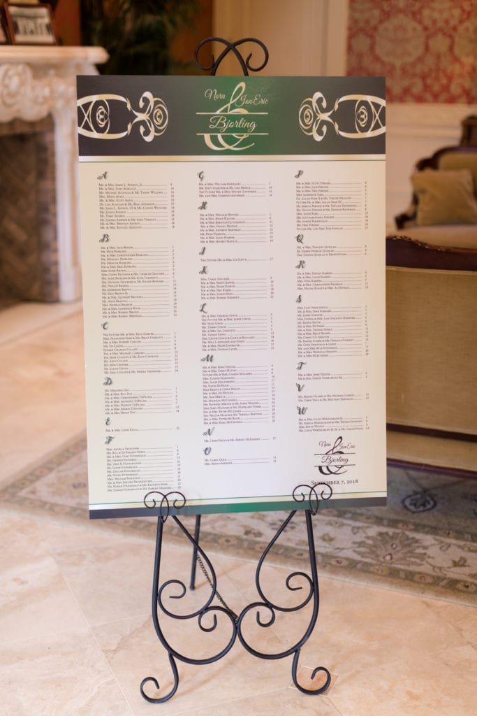 wedding stationery, wedding seating chart