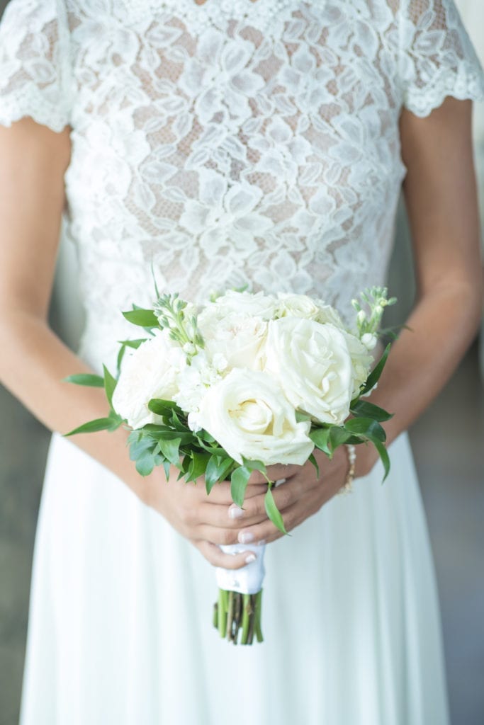 kate duffy florals; white bridesmaid bouquet 