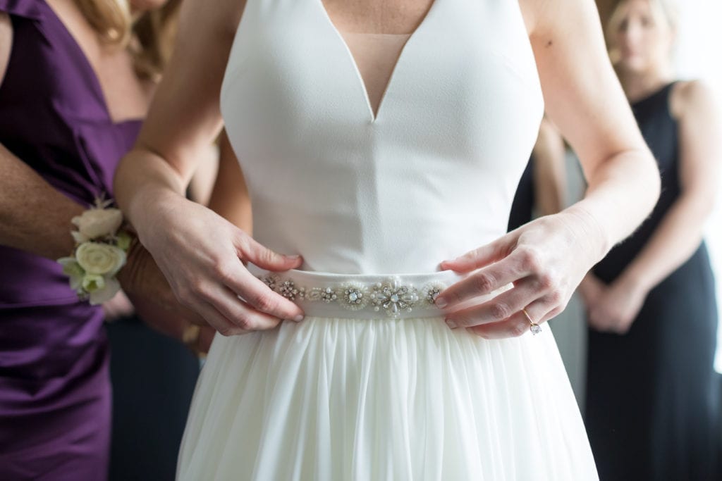 Pronovias wedding belt details
