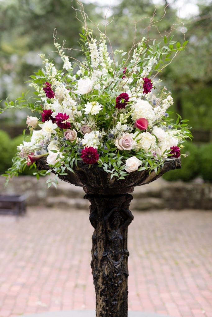 magnificent floral tall wedding arrangement 